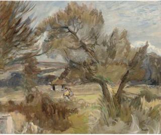 Ronald Ossory Dunlop, R.A. - Hikers In The Country