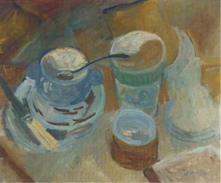 Ronald Ossory Dunlop, R.A. - Still Life With Bowls