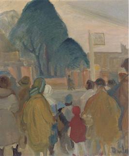 Ronald Ossory Dunlop, R.A. - The Bus Stop