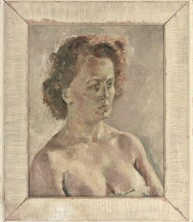 Ronald Ossory Dunlop - Portrait of a lady, bust-length