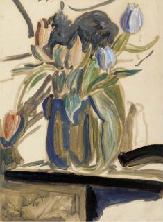 Ronald Ossory Dunlop - Still Life with Tulips