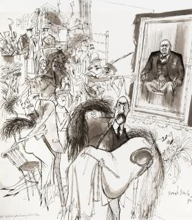 Ronald Searle - ‘Art: The British Public Knowing What It Likes...\' (Consequences Of Putting Mr Graham Sutherland’S Latest Portrait On Public Exhibition)