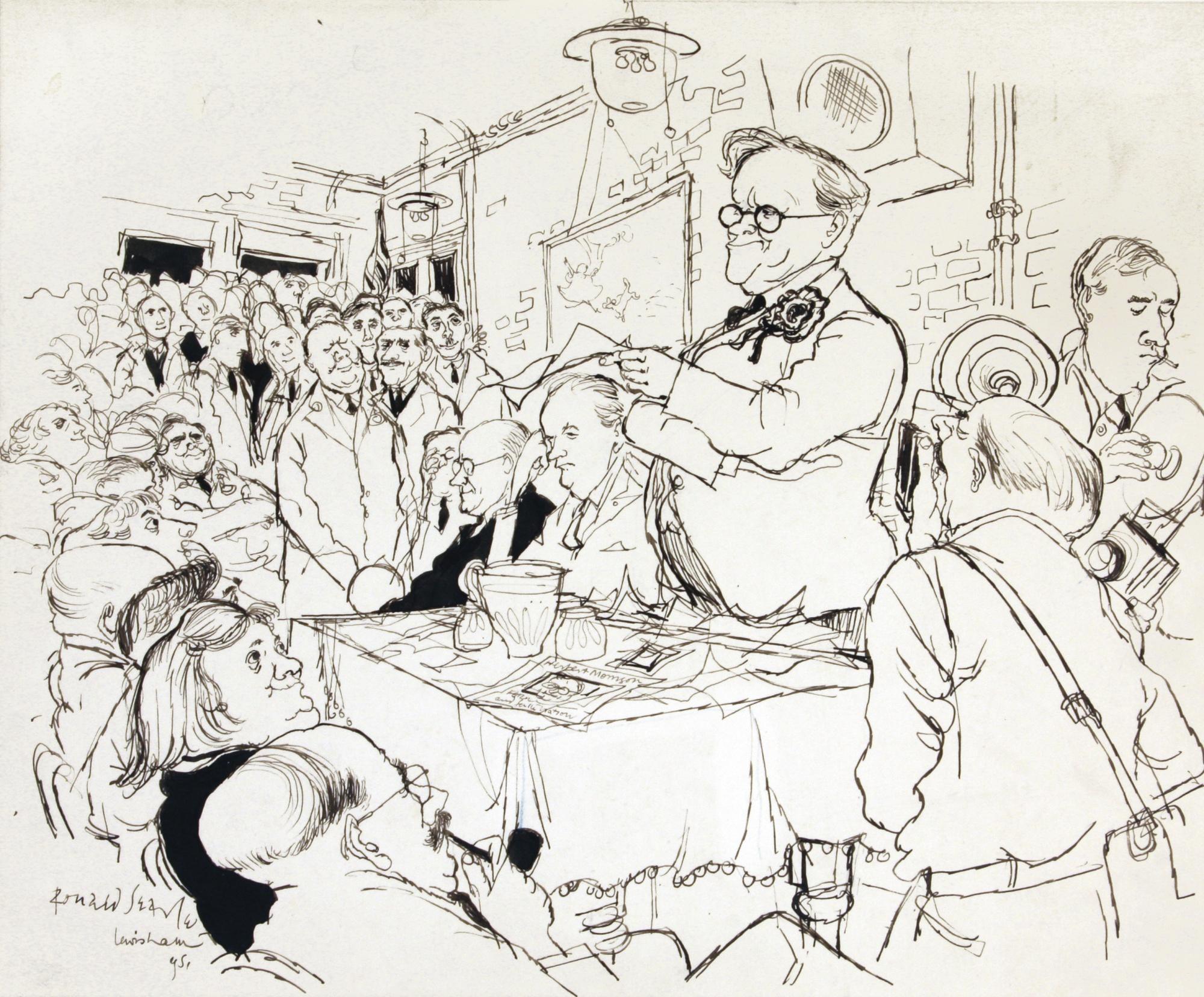 Ronald Searle - On The Road: Herbert Morrison Electioneering