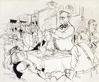 Ronald Searle - On The Road: Herbert Morrison Electioneering