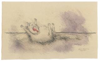 Ronald William Fordham Searle - \'Pathetically untalented pussy playing possum\'