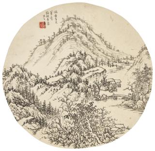 Rong Geng - Landscape after Huang Gongwang