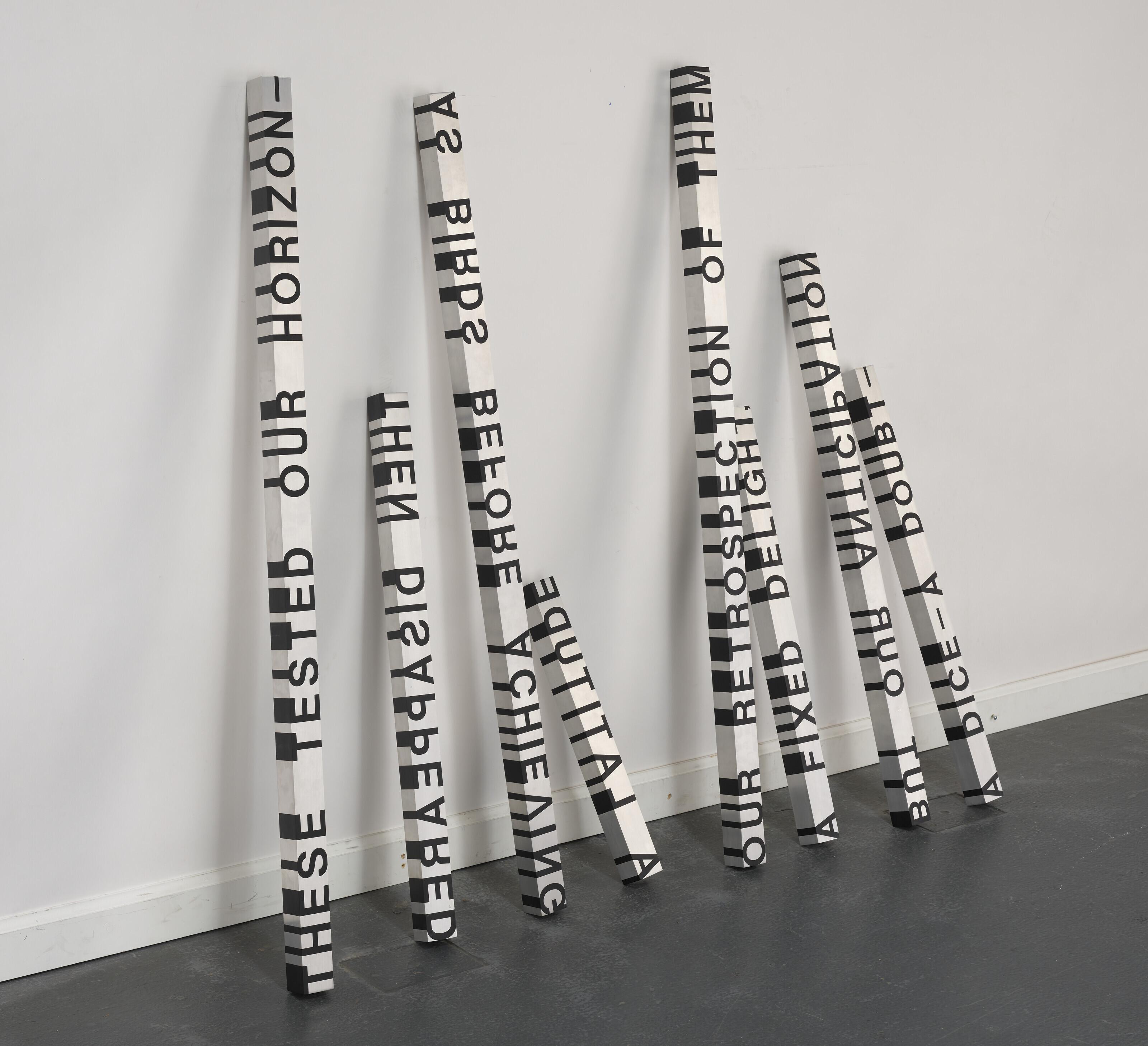 Roni Horn - When Dickinson Shut Her Eyes, no. 886 THESE TESTED OUR HORIZON—