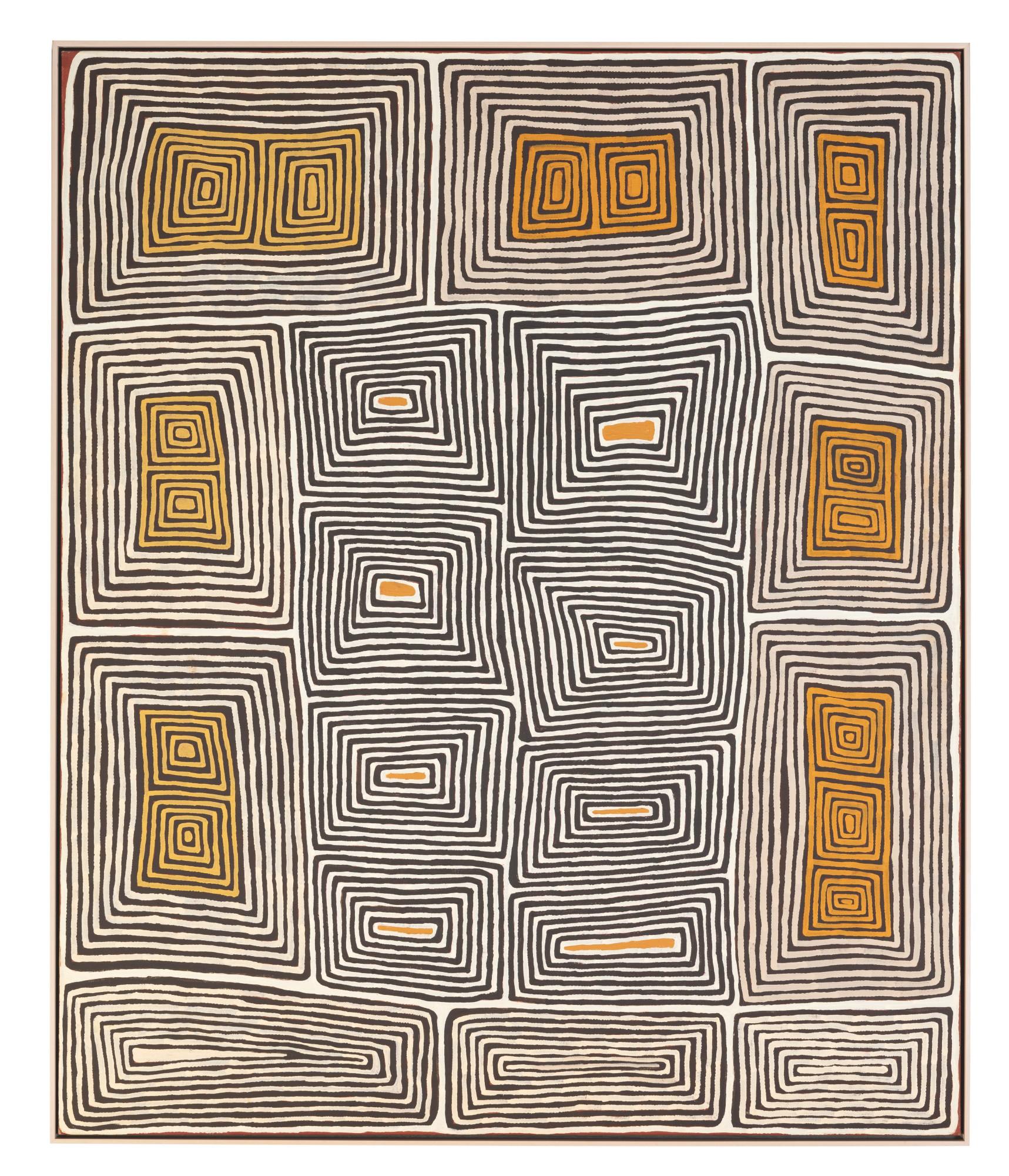 Ronnie Tjampitjinpa Born - Designs Relating To The Site Of Kampurarrpa