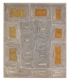 Ronnie Tjampitjinpa Born - Designs Relating To The Site Of Kampurarrpa