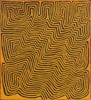 Ronnie Tjampitjinpa - WATER DREAMING AT MALPARINGYA, 2006