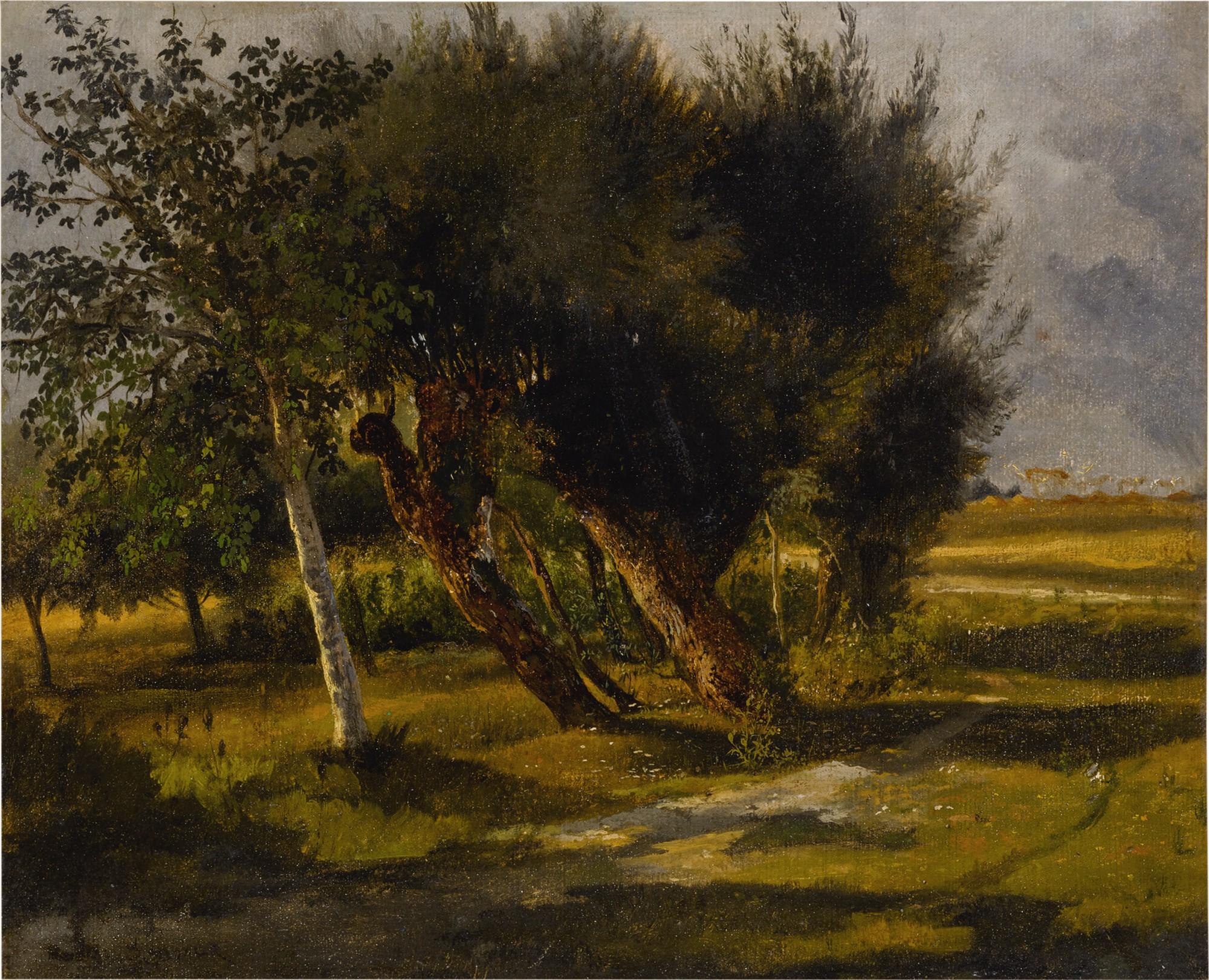 Rosa Bonheur - Bouquets D’Arbres Dans La Prairie