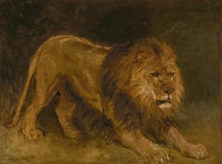 Rosa Bonheur - Lion guettant une proie