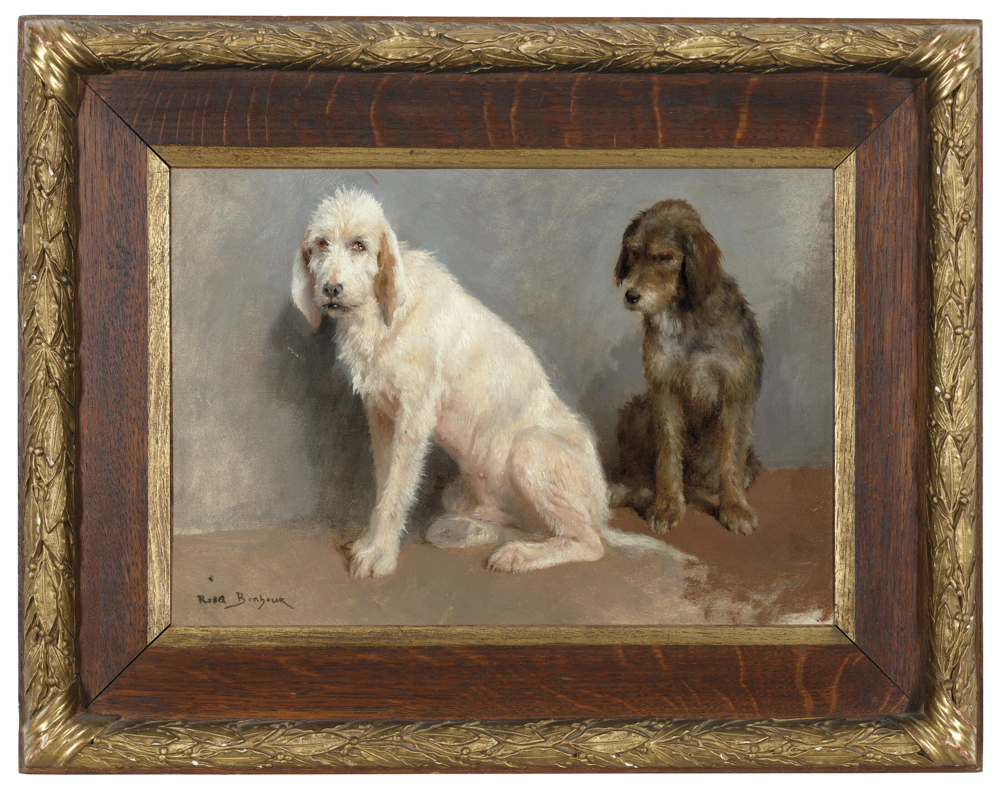 Rosa Bonheur - Study of two dogs