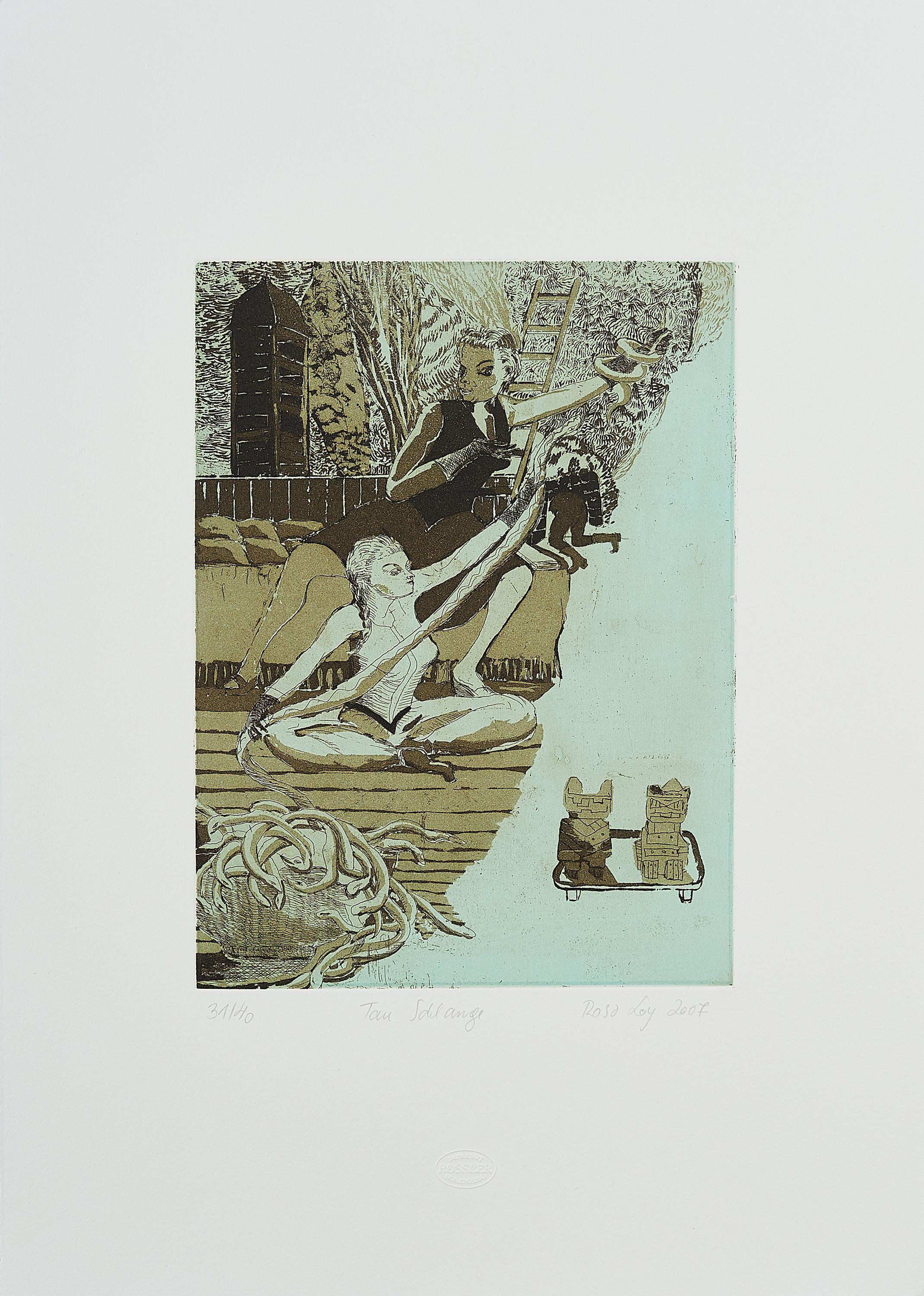 Rosa Loy - Tau Schlange.