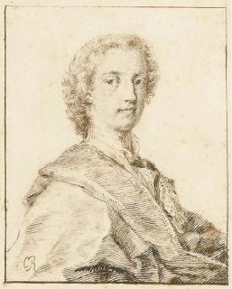 Rosalba Carriera - Portrait of Lewis Watson, 2nd Earl of Rockingham (circa 1714-1745), bust-length