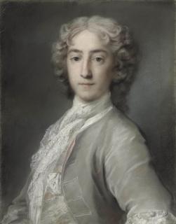 Rosalba Carriera - Portrait of Lord Sidney Beauclerk (1703-1744), half-length, in a grey velvet coat and white stock