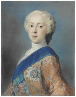 Rosalba Carriera - Portrait of Prince Charles Edward Stuart, half-length, wearing the Order of the Garter