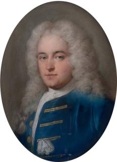 Rosalba Carriera - Portrait of Thomas Chase (1729-88), half-length, in a blue coat