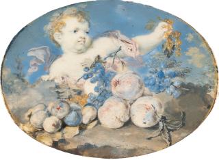 Rosalba Carriera - Putto mit Früchten