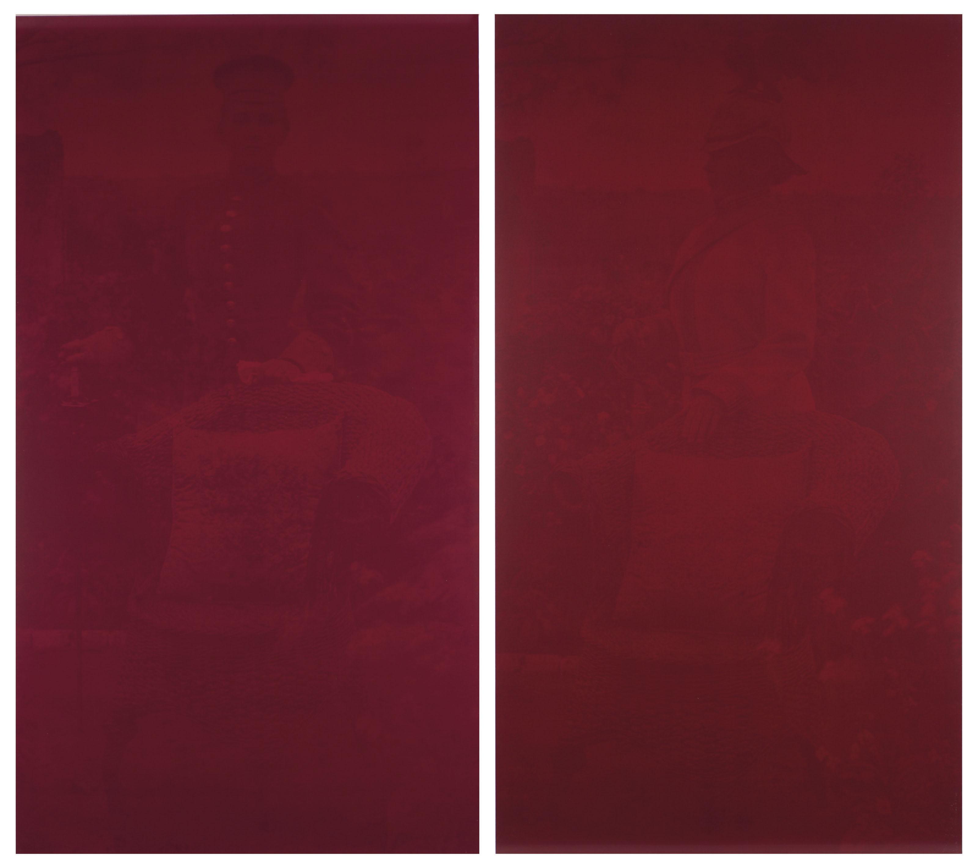 Rosângela Rennó - Untitled (Young Prussian), Untitled (Old Prussian) (from the Red Series (Militantes))