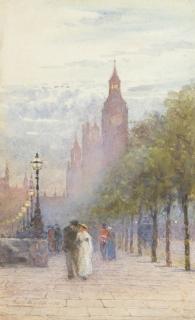 Rose Barton, R.W.S. - Houses Of Parliament And Westminster