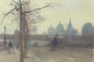 Rose Maynard Barton, R.W.S. - Charing Cross Bridge, London