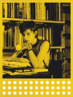 Rosemarie Trockel - Bibliothek Babylon (Yellow)