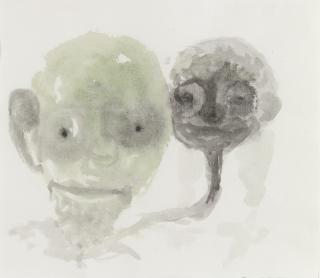 Rosemarie Trockel - Ohne Titel (Doppelkopf)