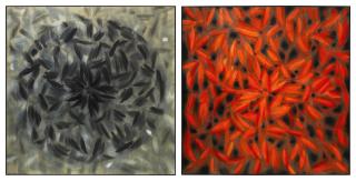 Ross Bleckner - Meditation (Timeless Man Meets Contemporary Man) [Two Works]