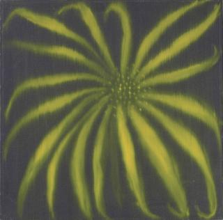 Ross Bleckner - Untitled (Yellow Flower)