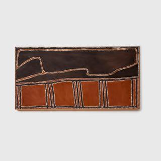 Rover Thomas - Rover\'s Country (hills, creeks and rock hole), 1990