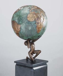 Rowan Gillespie - Atlas carrying the world