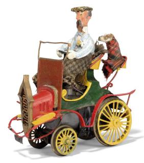 Rowland Emett - Man and dog out driving