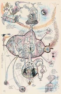 Rowland Emett - The flexible space ship