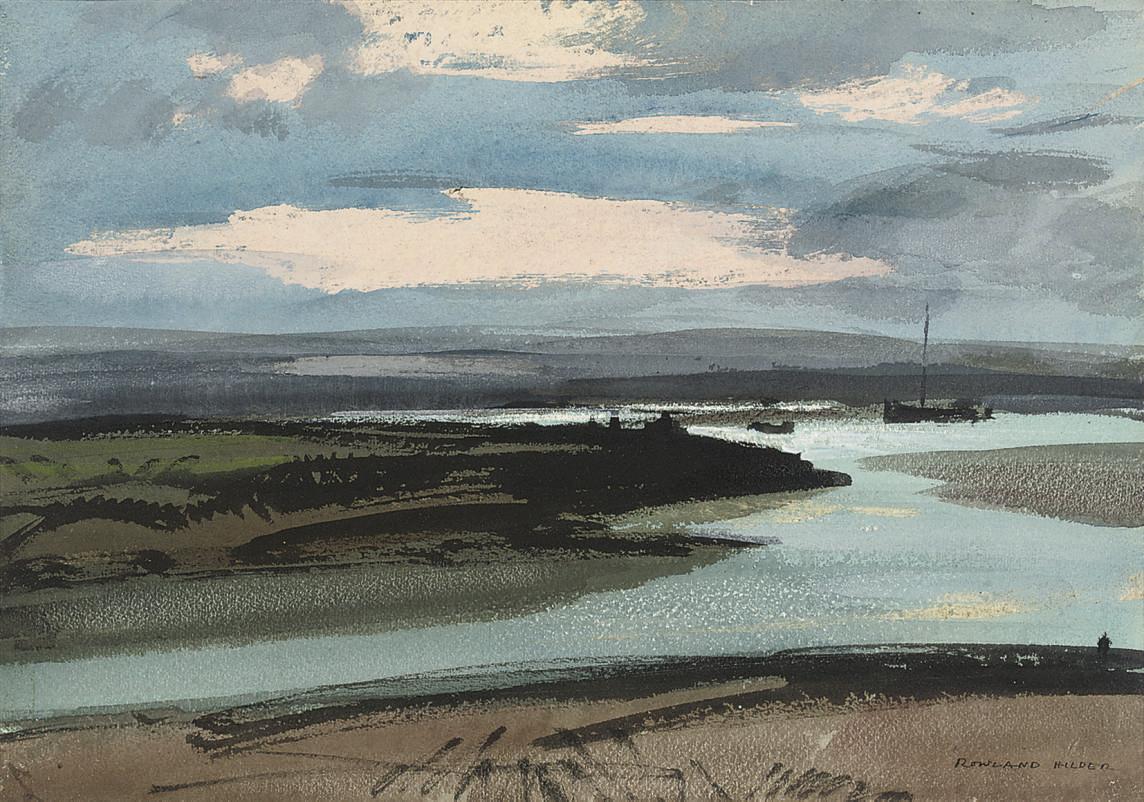 Rowland Hilder, P.R.I., R.S.M.A. - East Coast Marsh