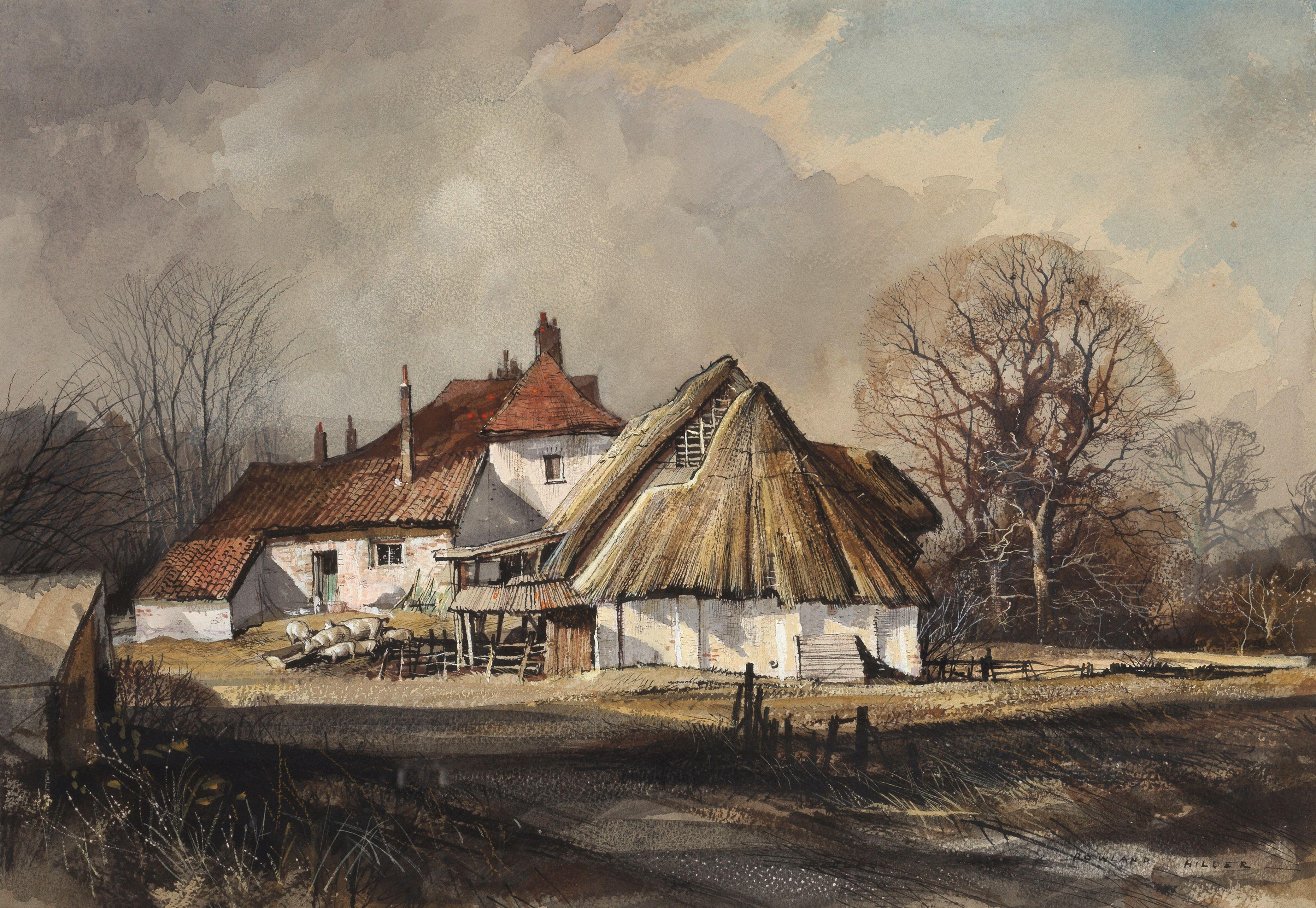 Rowland Hilder - Farmhouse, High Halstow