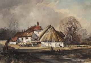 Rowland Hilder - Farmhouse, High Halstow