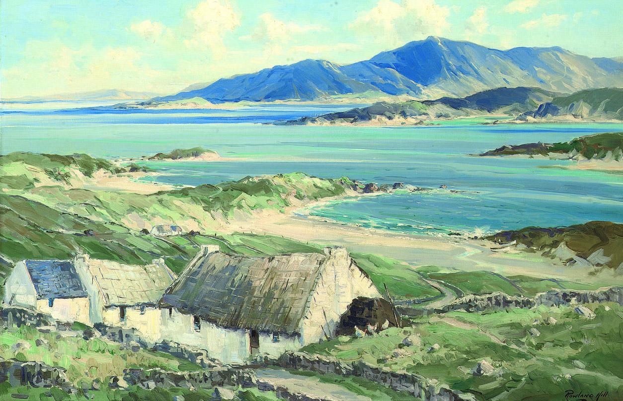 Rowland Hill - Cottages overlooking the Atlantic on the Irish coast