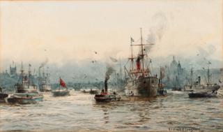 Rowland Langmaid - Shipping in the Pool of London
