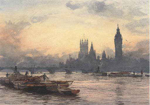 Rowland Langmaid - Sunset, Westminster