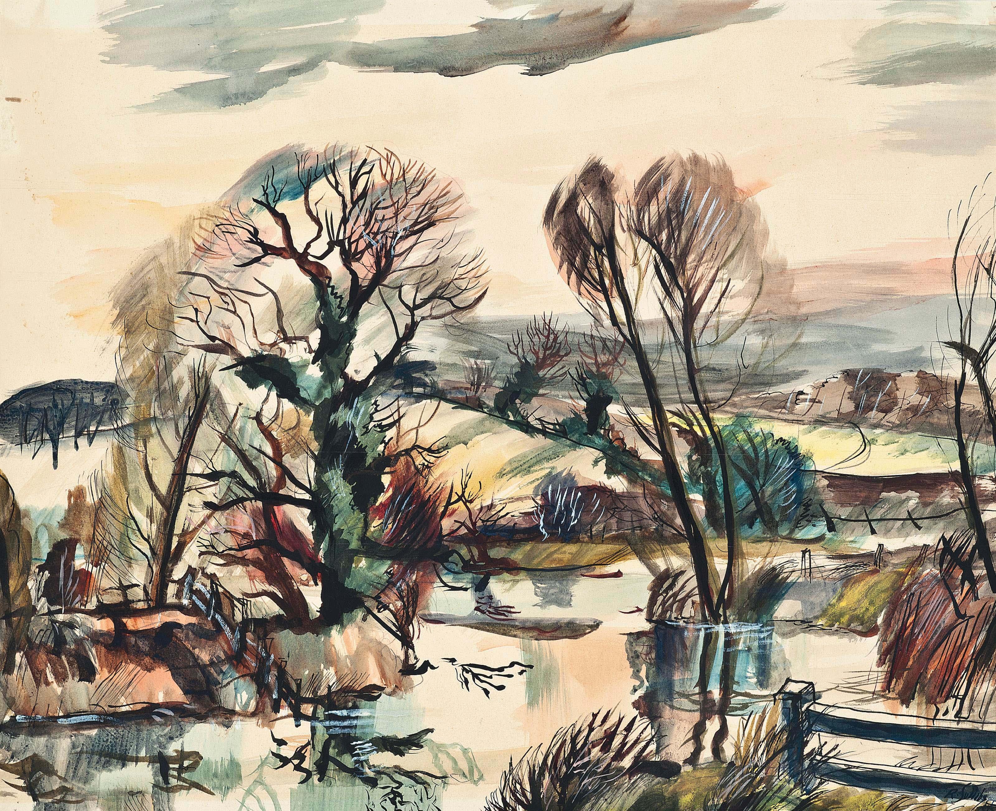 Rowland Suddaby - The Mill pond, Essex; and On the Moor, South Yorkshire