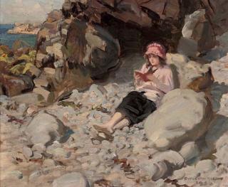 Rowland Wheelwright, R.B.A. - A quiet moment