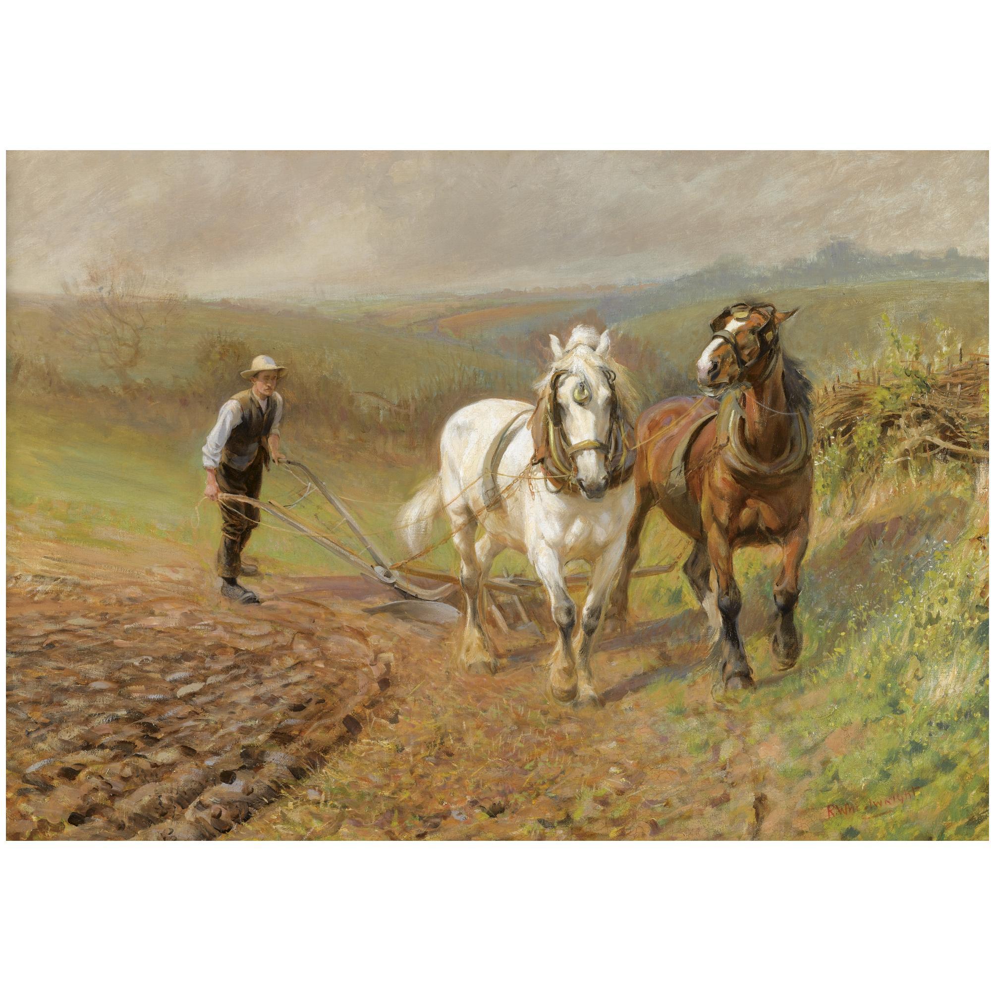 Rowland Wheelwright, R.B.A. - The Ploughman