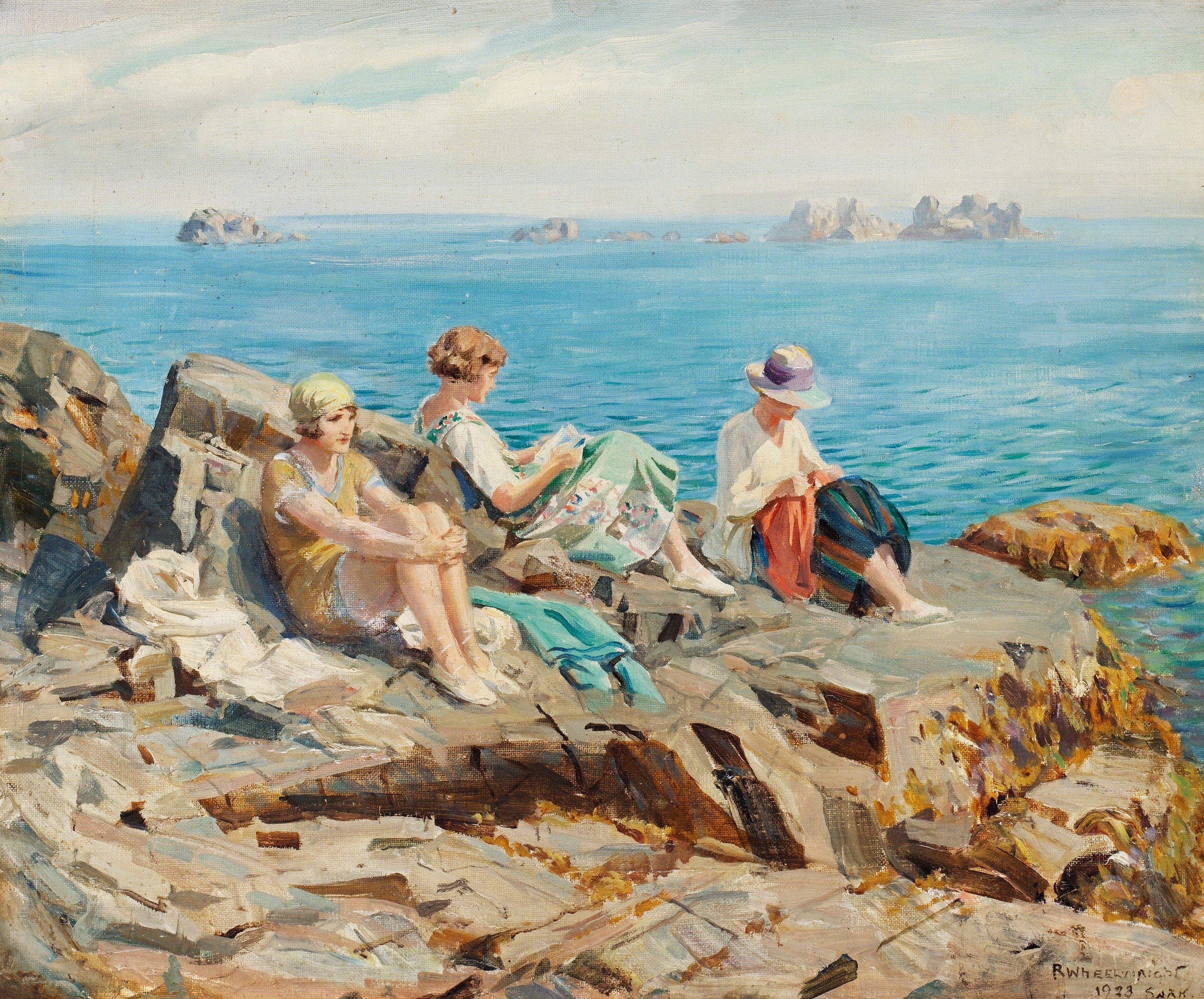 Rowland Wheelwright - Young women bathing