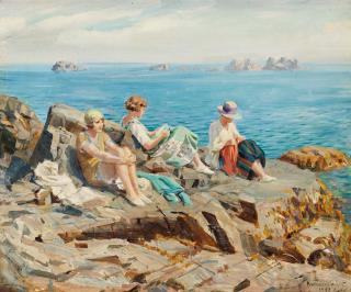 Rowland Wheelwright - Young women bathing