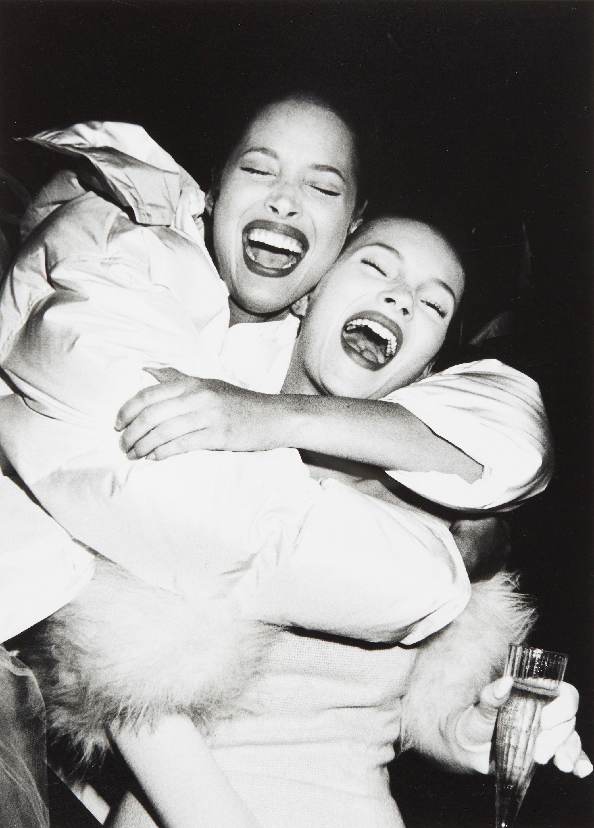 Roxanne Lowit - Christy Turlington and Kate Moss Laughing, Isaac Mizrahi Show, LA