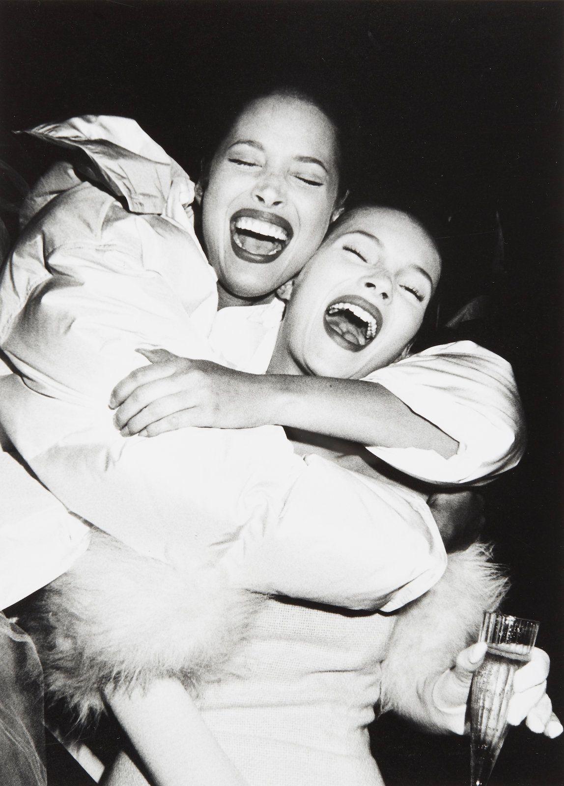 Roxanne Lowit - Christy Turlington and Kate Moss Laughing, Isaac Mizrahi Show, LA
