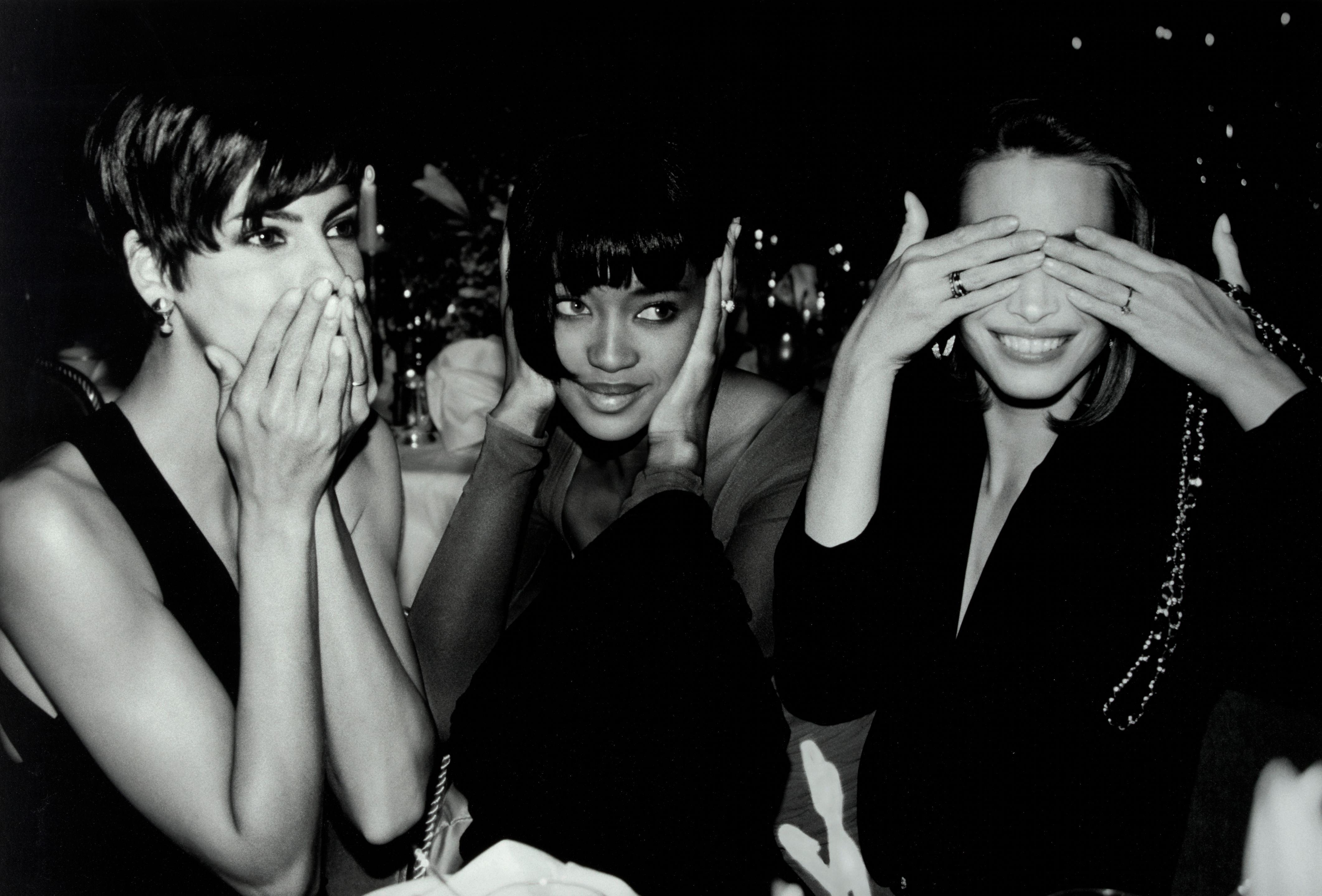 Roxanne Lowit - Linda Evangelista, Naomi Campbell, Christy Turlington, Speaking, Hearing, and Seeing No Evil, Fashion Group Party, Plaza Hotel, NYC