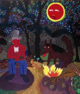 Roy de Forest - Campfire by moonlight