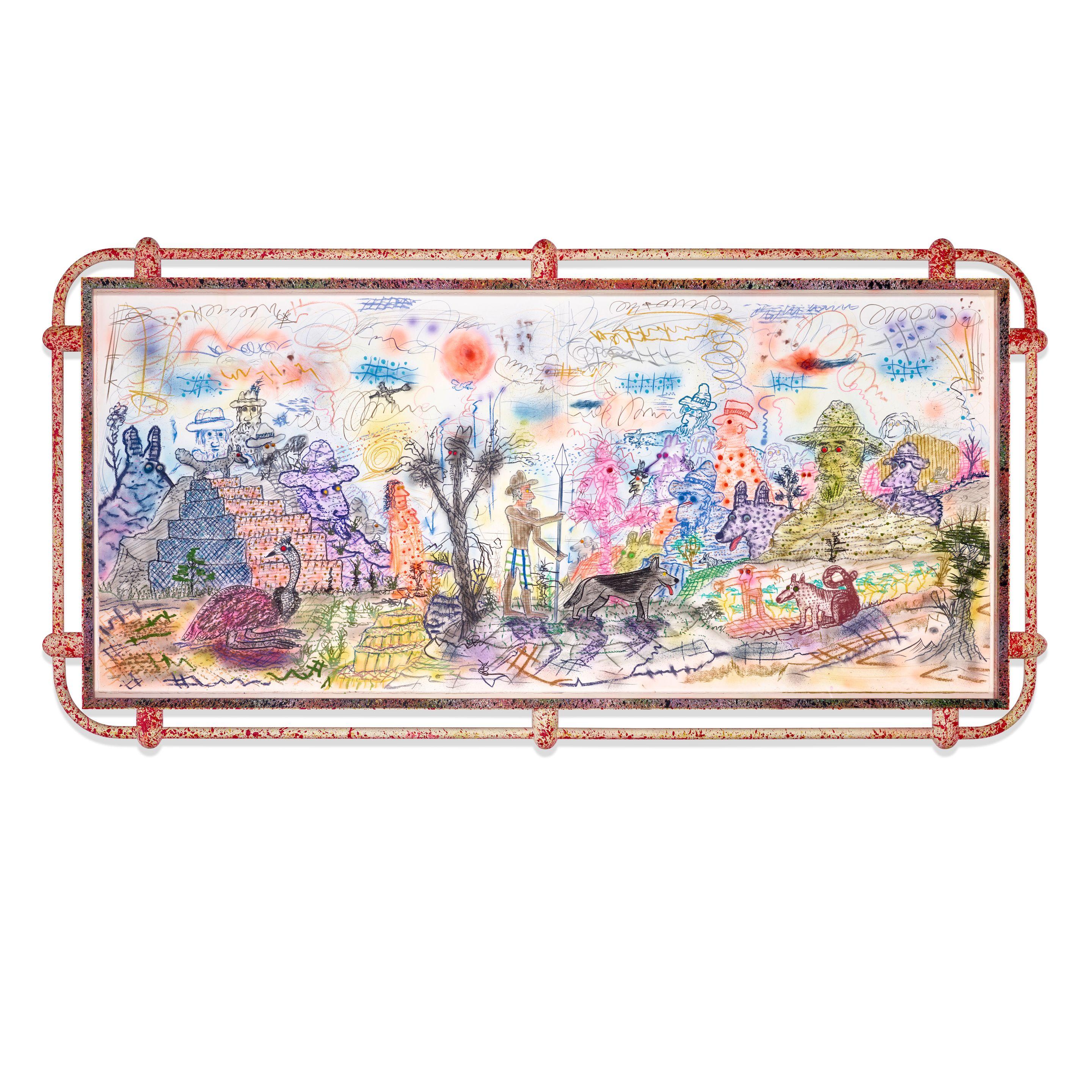 Roy De Forest - Scenes from Dogmore Island, 1991